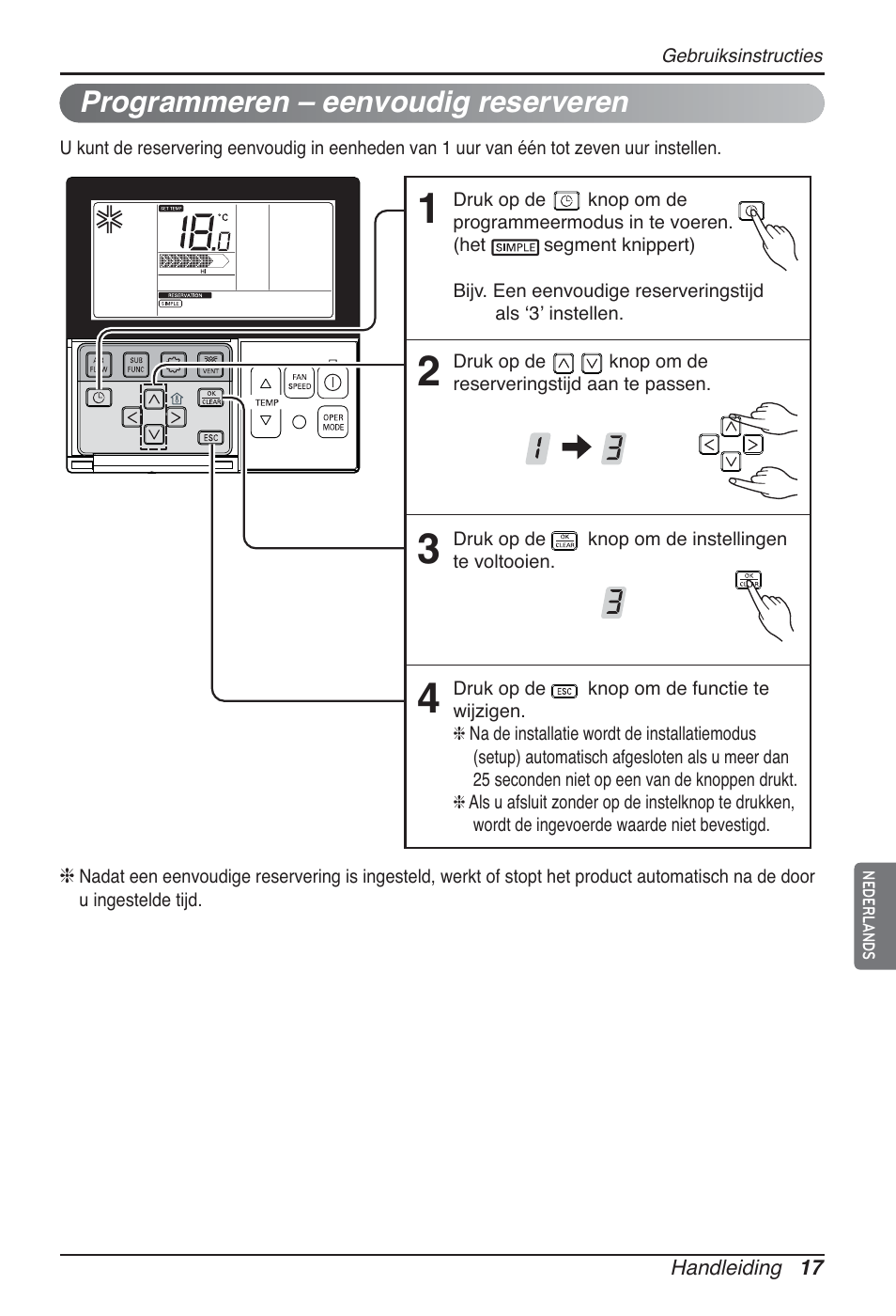 Programmeren – eenvoudig reserveren | LG CB09L User Manual | Page 185 / 193