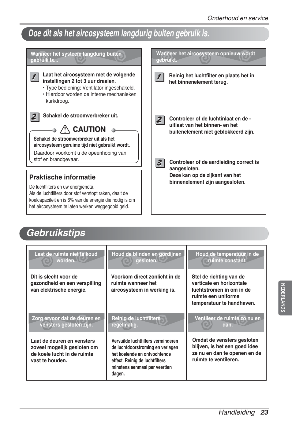 Caution | LG CB09L User Manual | Page 191 / 193