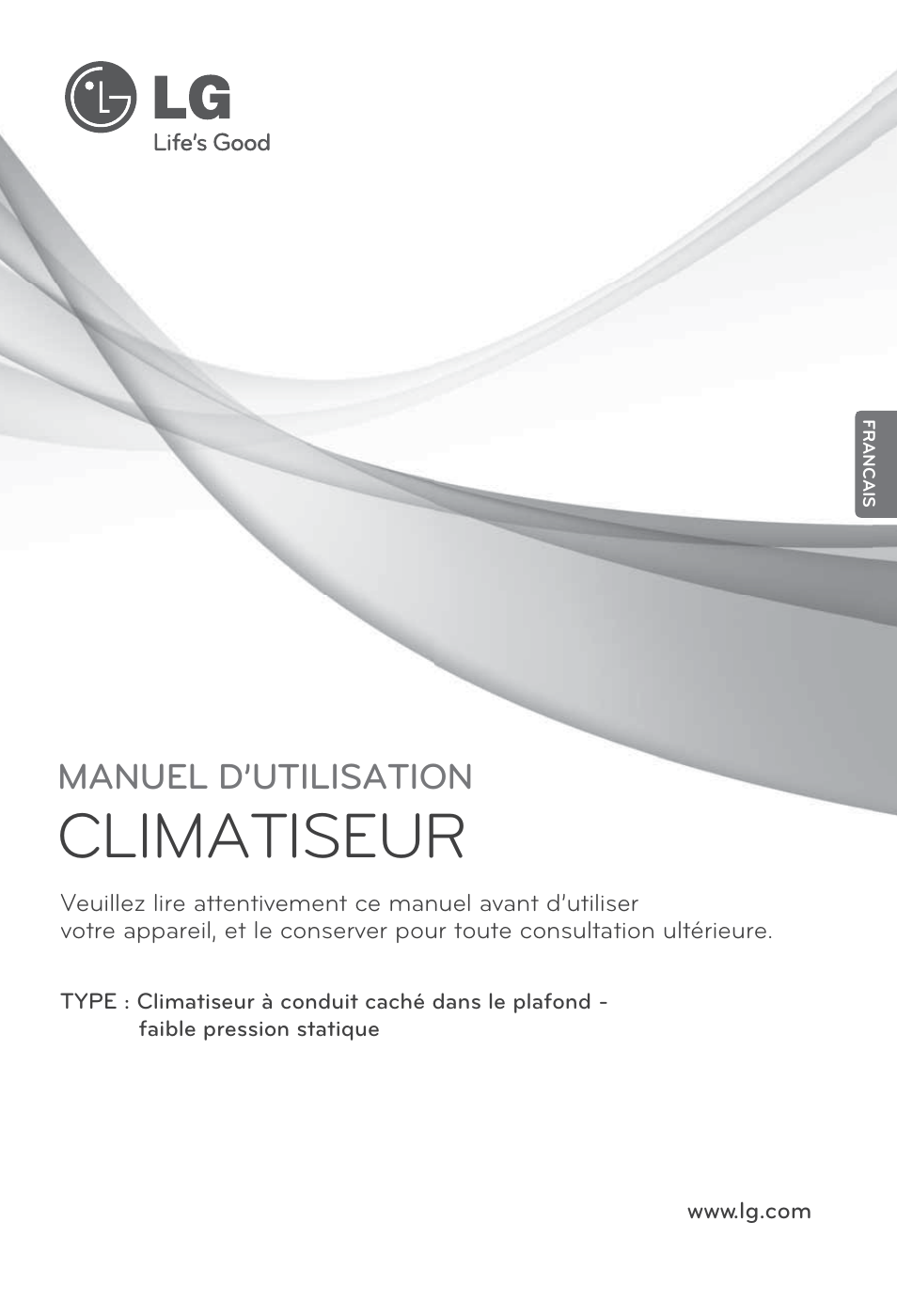 Climatiseur, Manuel d’utilisation | LG CB09L User Manual | Page 73 / 193