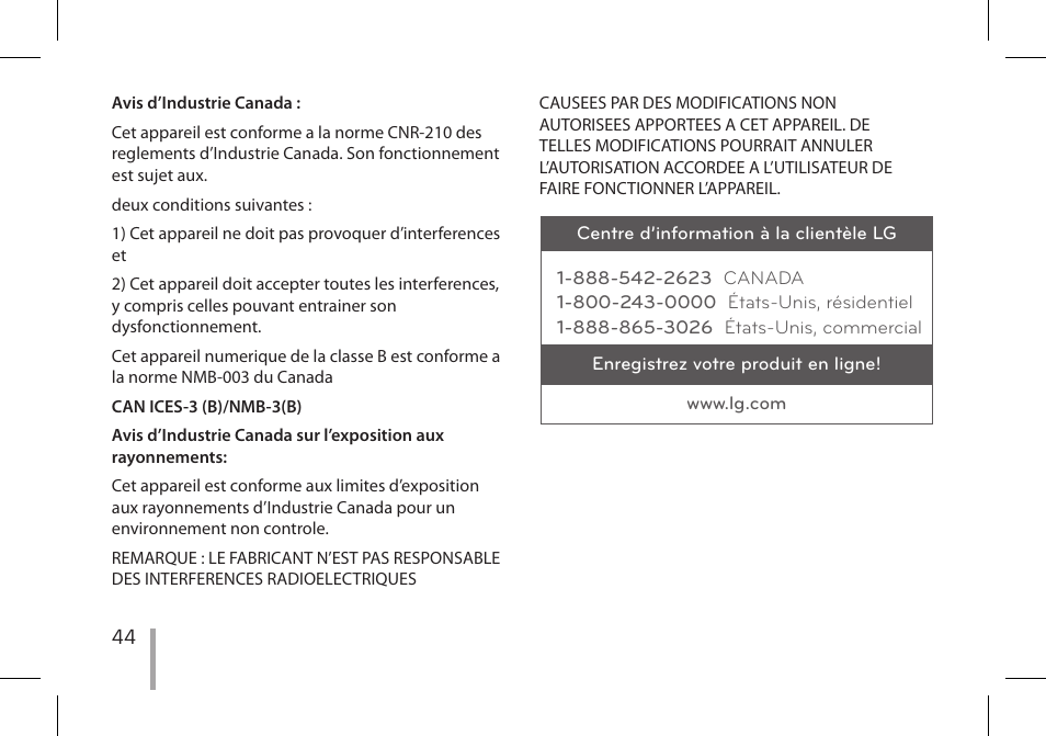 LG PD239W User Manual | Page 44 / 56