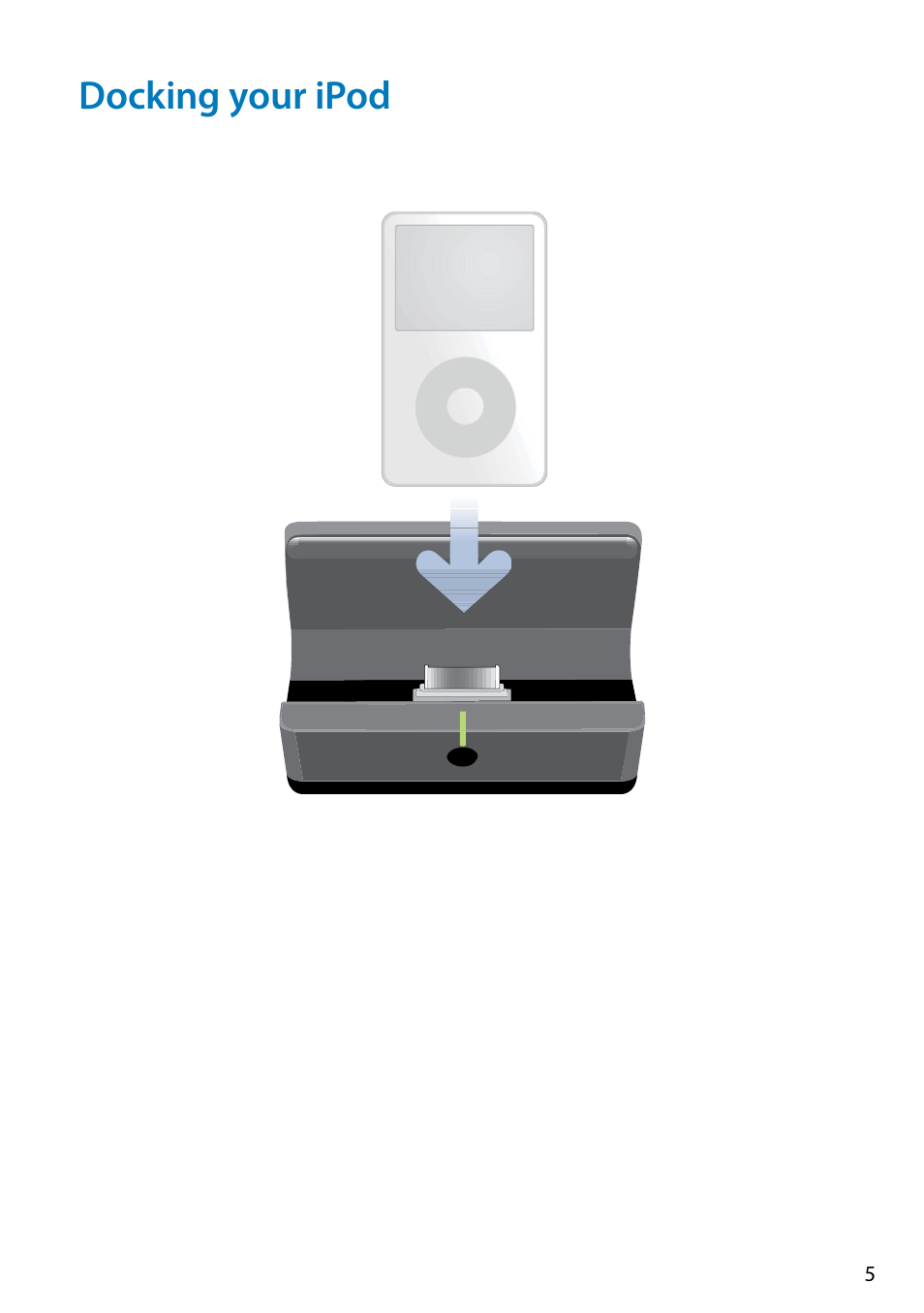 Docking your ipod | Arcam Doxx drDock User Manual | Page 5 / 26