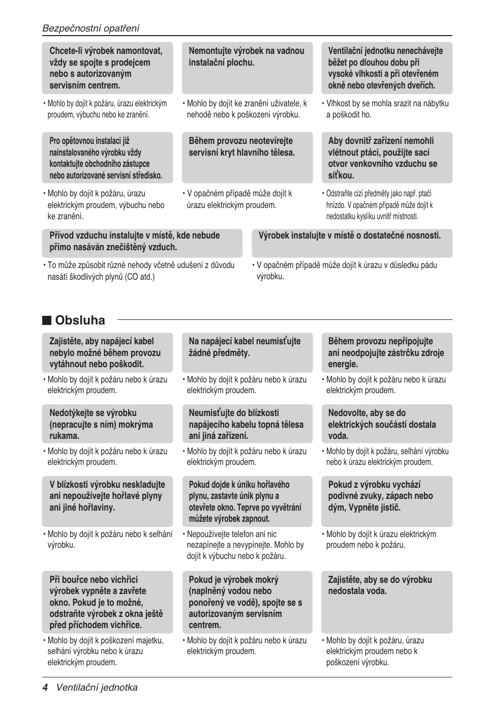 N obsluha | LG LZ-H100GXN0 User Manual | Page 148 / 456