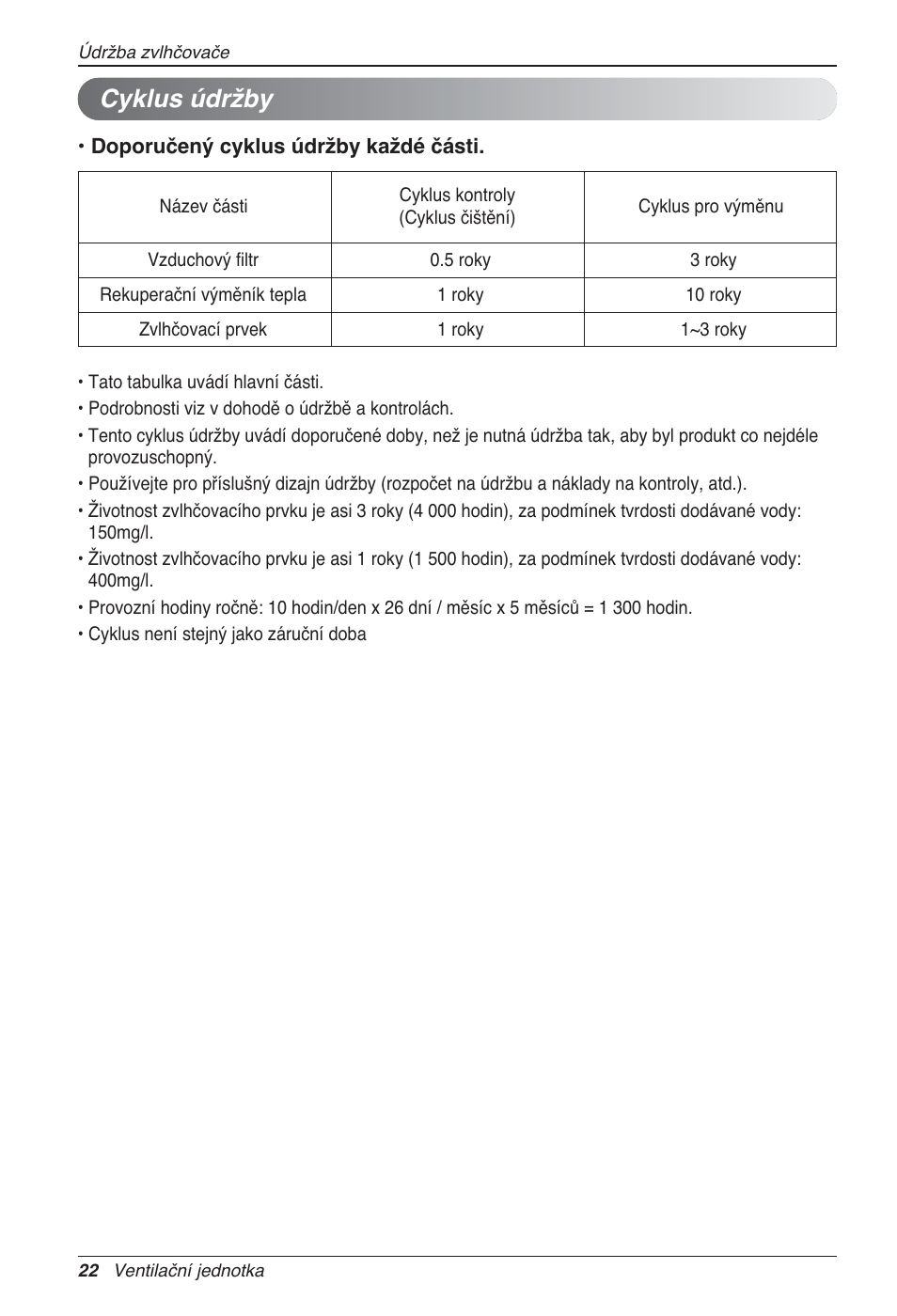 Cyklus údržby | LG LZ-H100GXN0 User Manual | Page 166 / 456