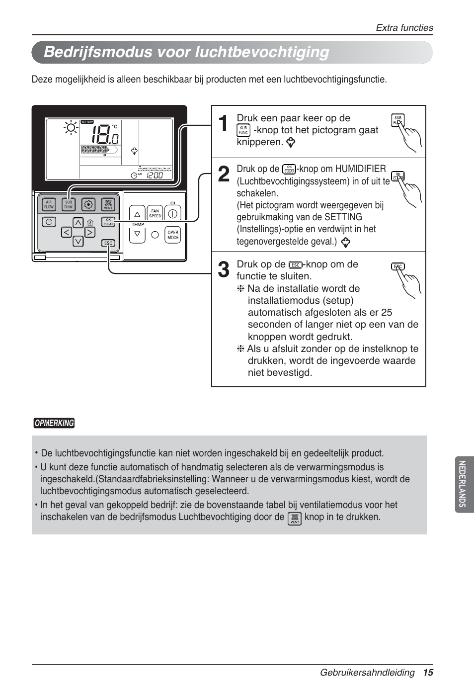 Bedrijfsmodus voor luchtbevochtiging | LG LZ-H100GXN0 User Manual | Page 183 / 456