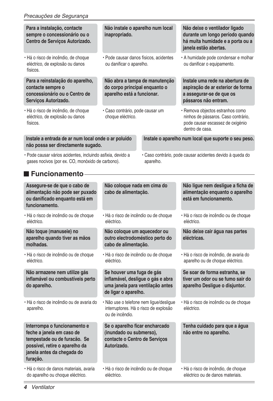 N funcionamento | LG LZ-H100GXN0 User Manual | Page 243 / 456