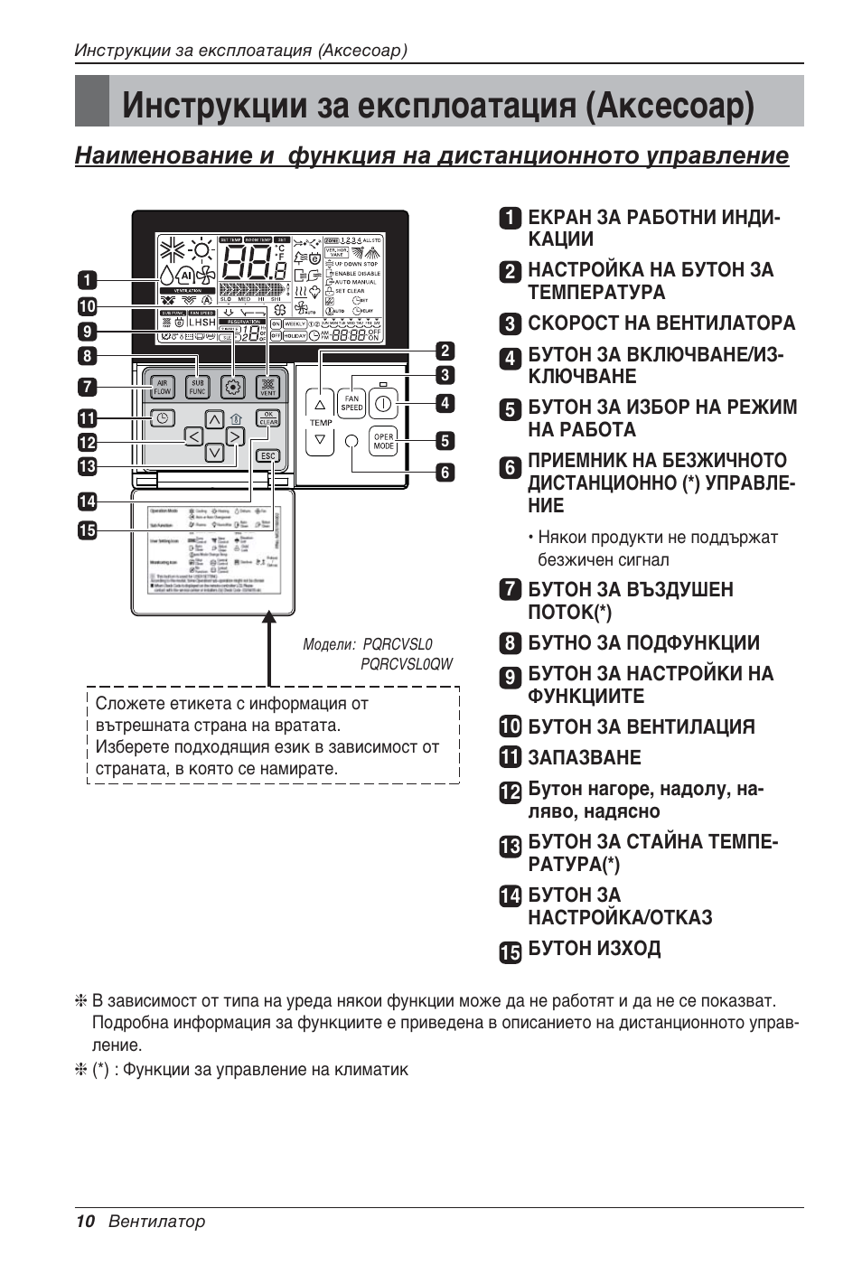 Инструкции за експлоатация (аксесоар) | LG LZ-H100GXN0 User Manual | Page 297 / 456