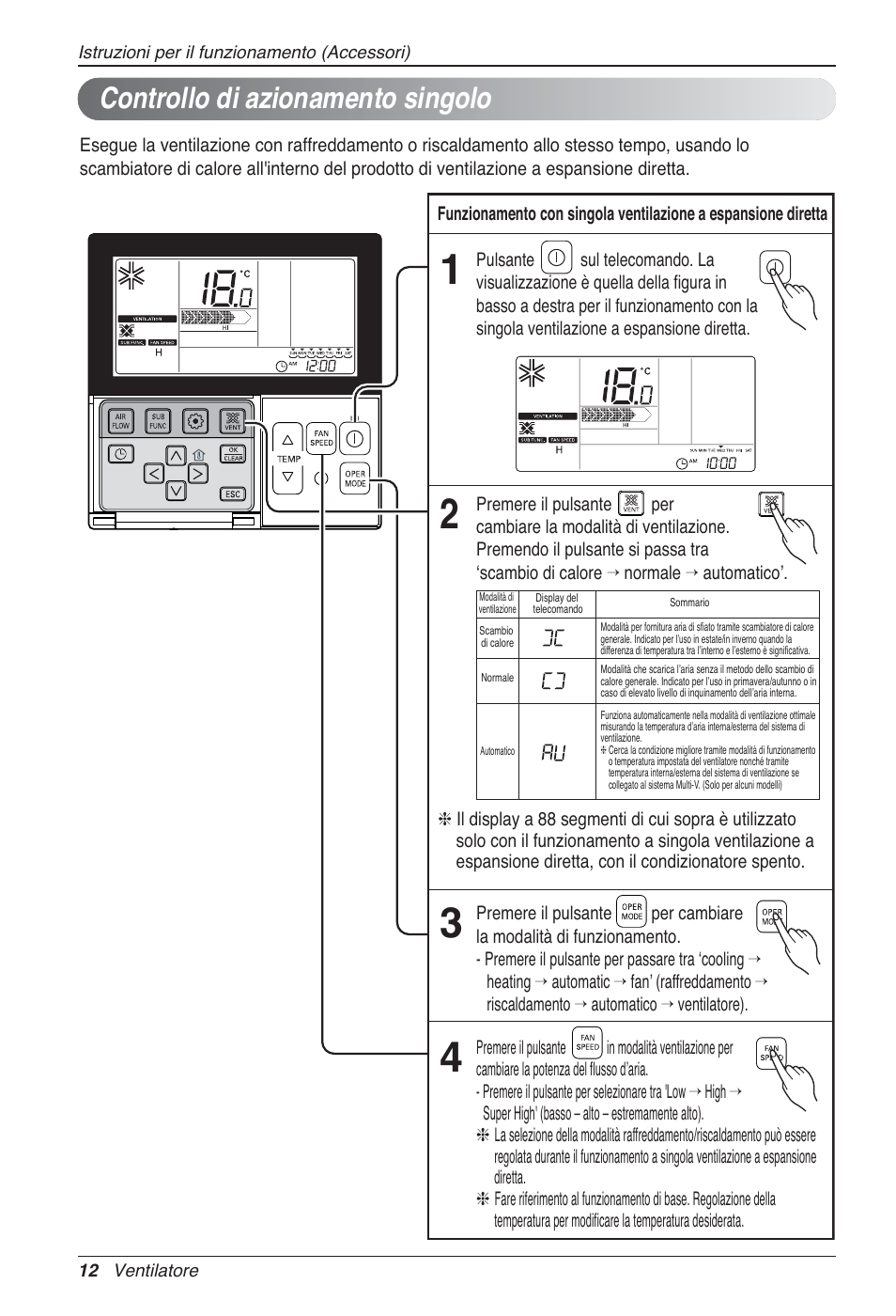 Controllo di azionamento singolo | LG LZ-H100GXN0 User Manual | Page 36 / 456