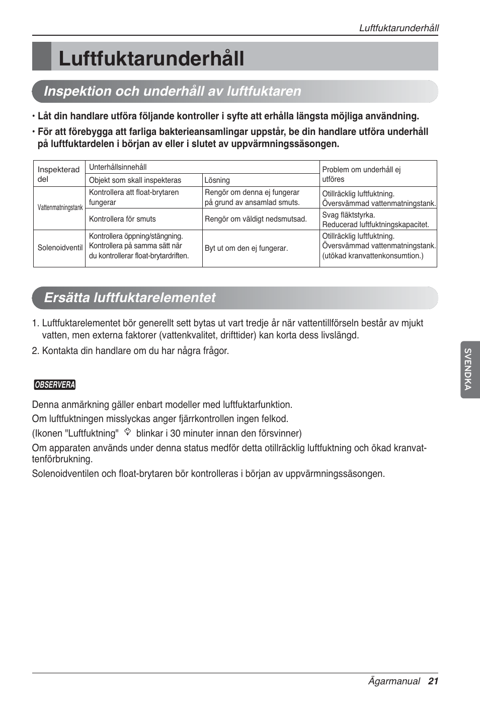 Luftfuktarunderhåll | LG LZ-H100GXN0 User Manual | Page 380 / 456