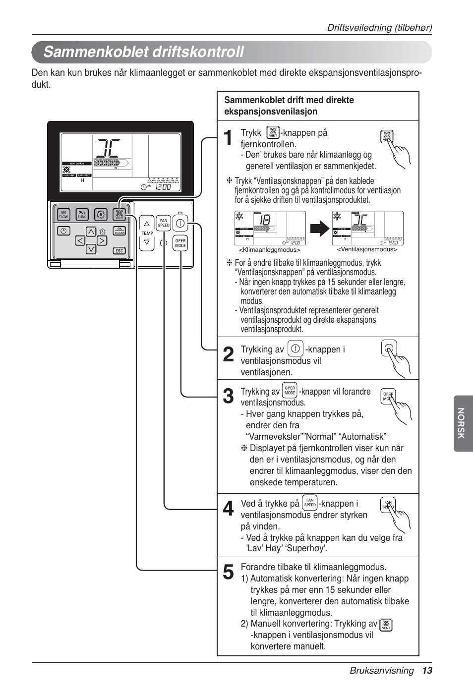 Sammenkoblet driftskontroll | LG LZ-H100GXN0 User Manual | Page 396 / 456