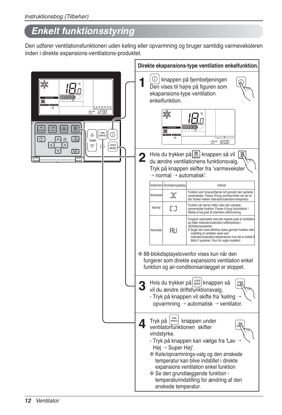 Enkelt funktionsstyring | LG LZ-H100GXN0 User Manual | Page 443 / 456