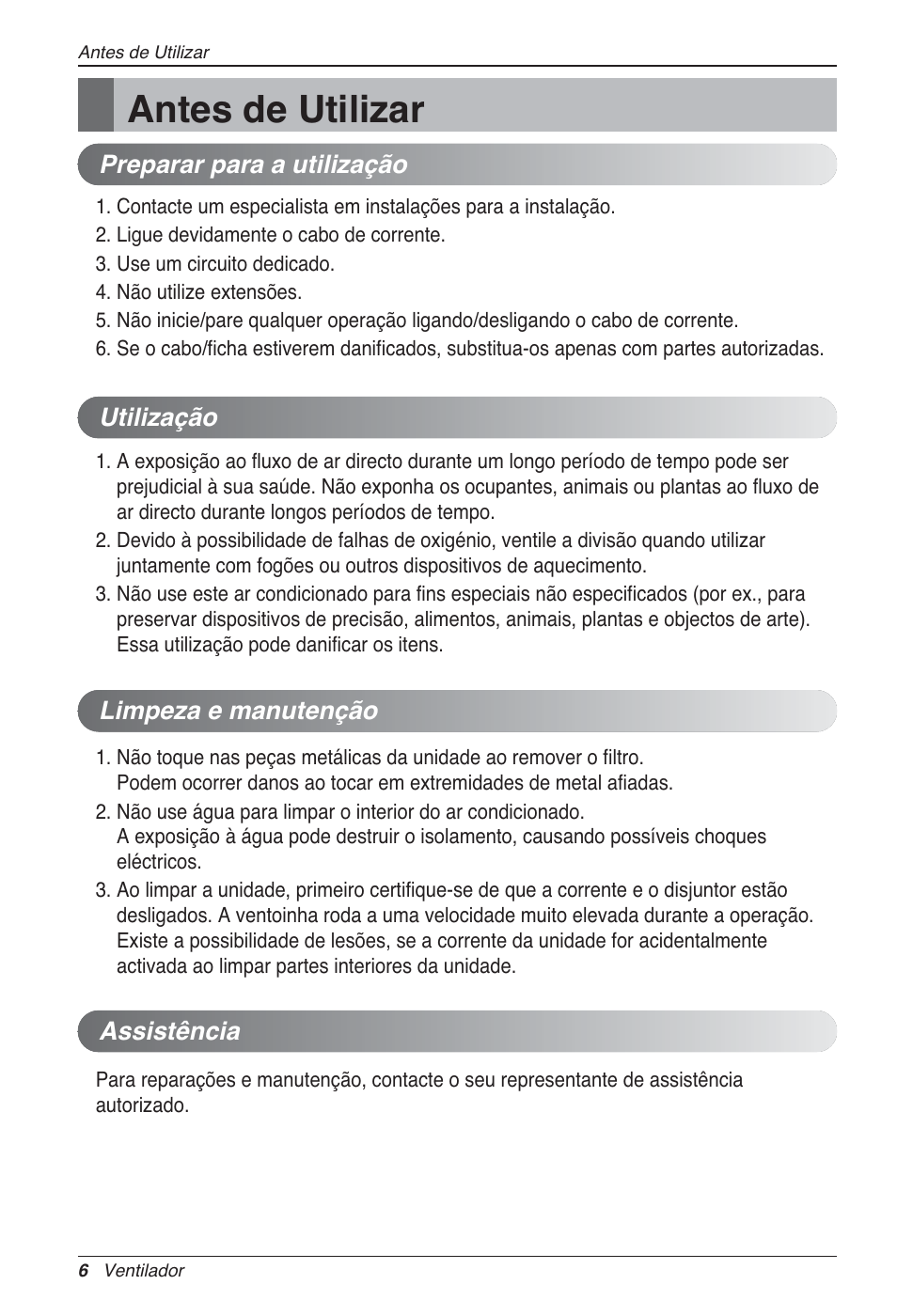 Antes de utilizar | LG LZ-H080GBA2 User Manual | Page 138 / 177