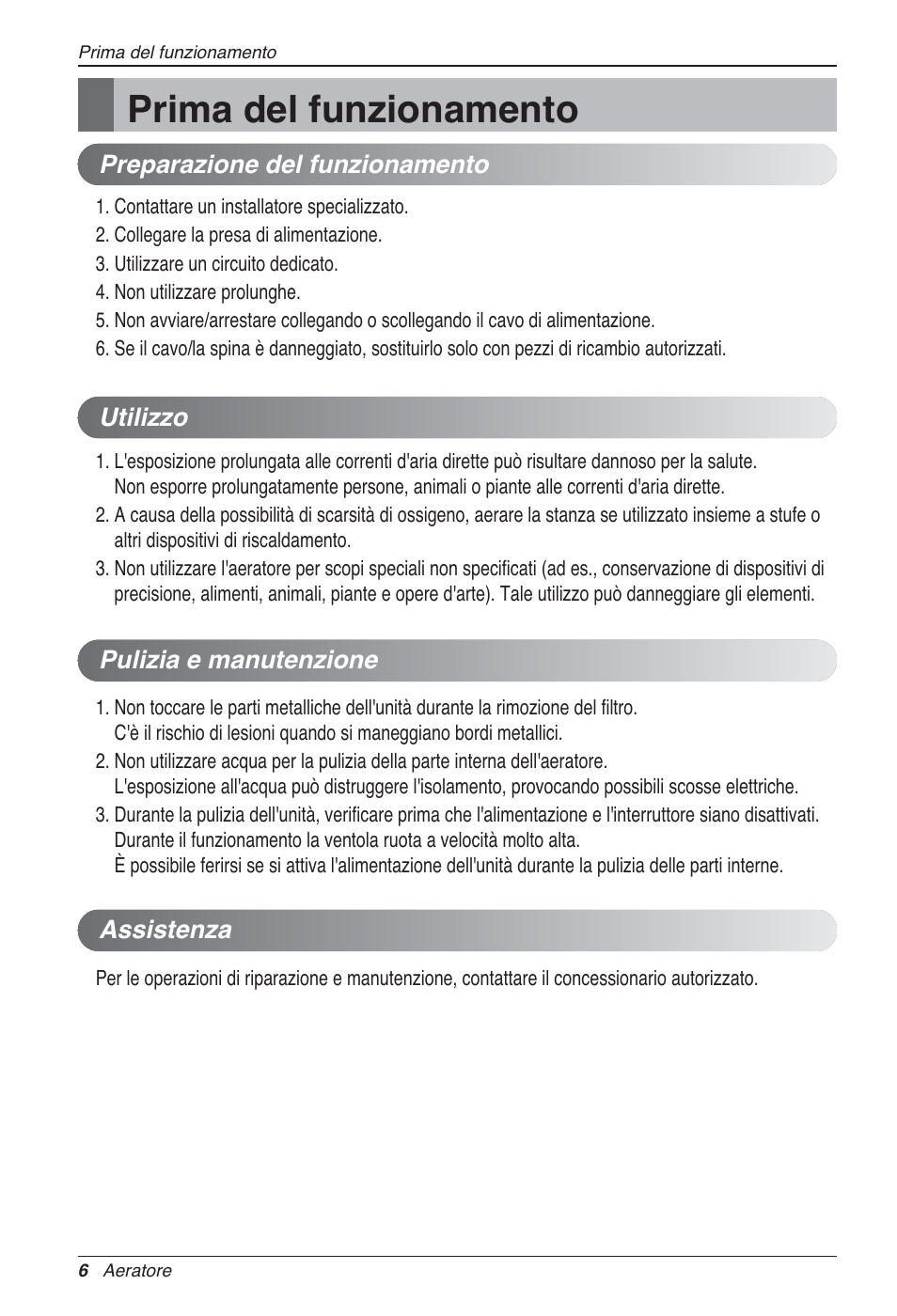 Prima del funzionamento | LG LZ-H080GBA2 User Manual | Page 28 / 177