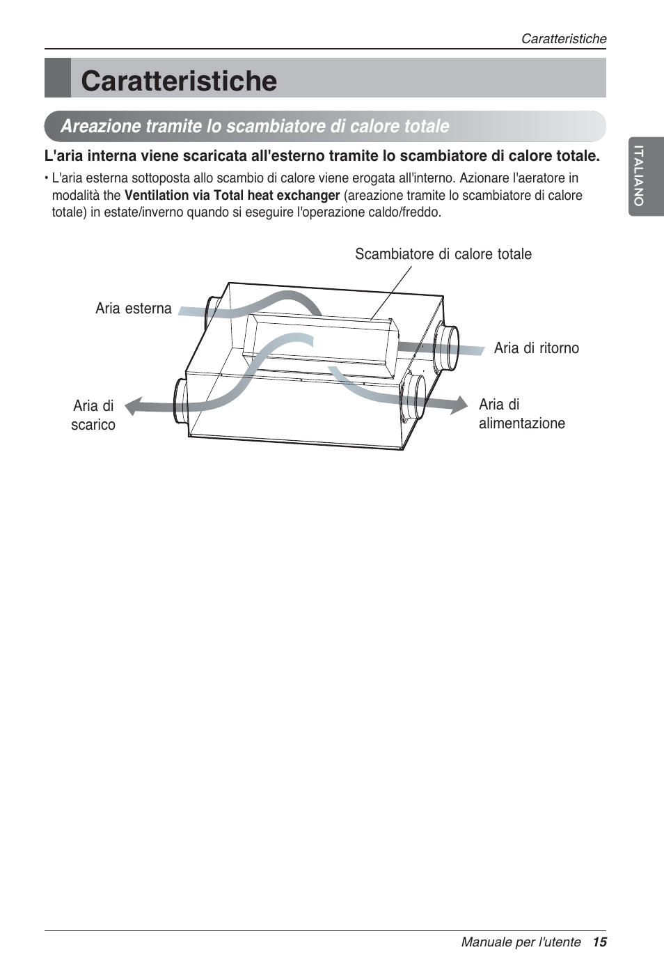 Caratteristiche | LG LZ-H080GBA2 User Manual | Page 37 / 177