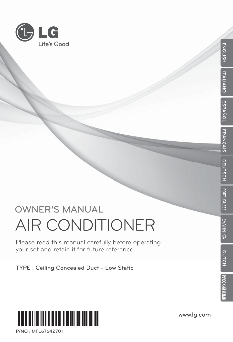 LG ARNU12GL2G2 User Manual | 91 pages