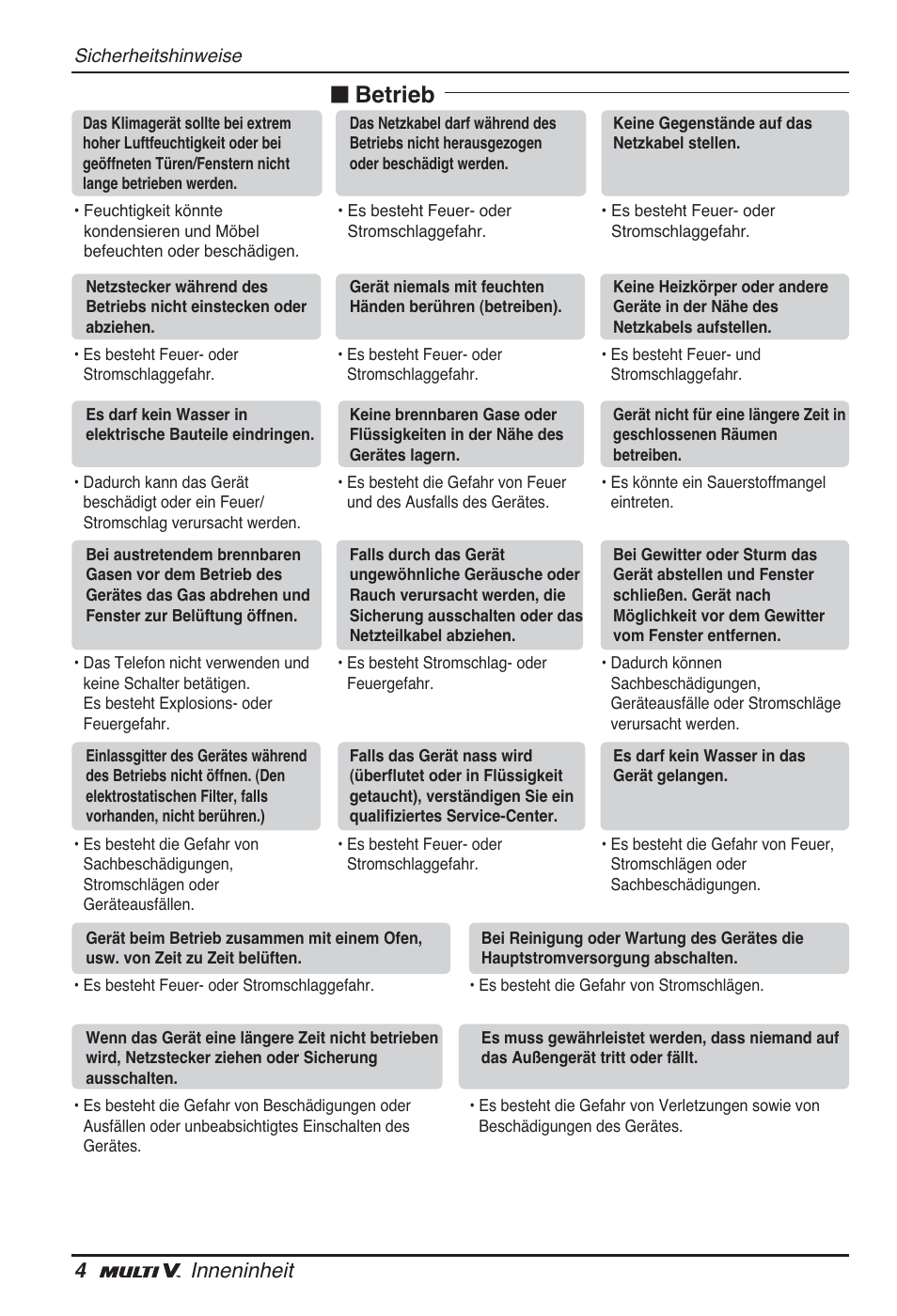 N betrieb, 4inneninheit | LG ARNU12GL2G2 User Manual | Page 44 / 91