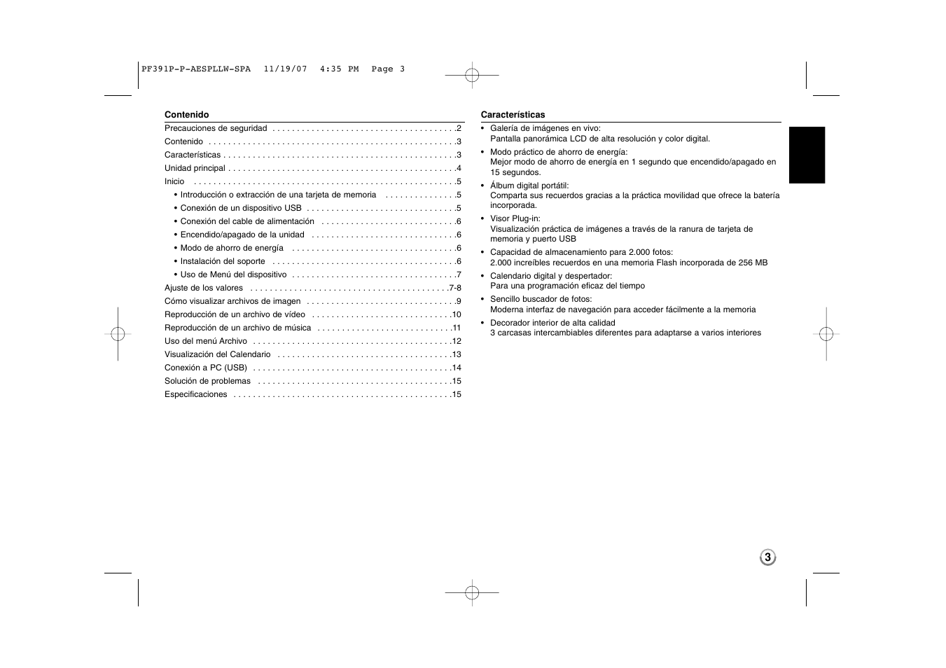 LG PF391 User Manual | Page 19 / 32