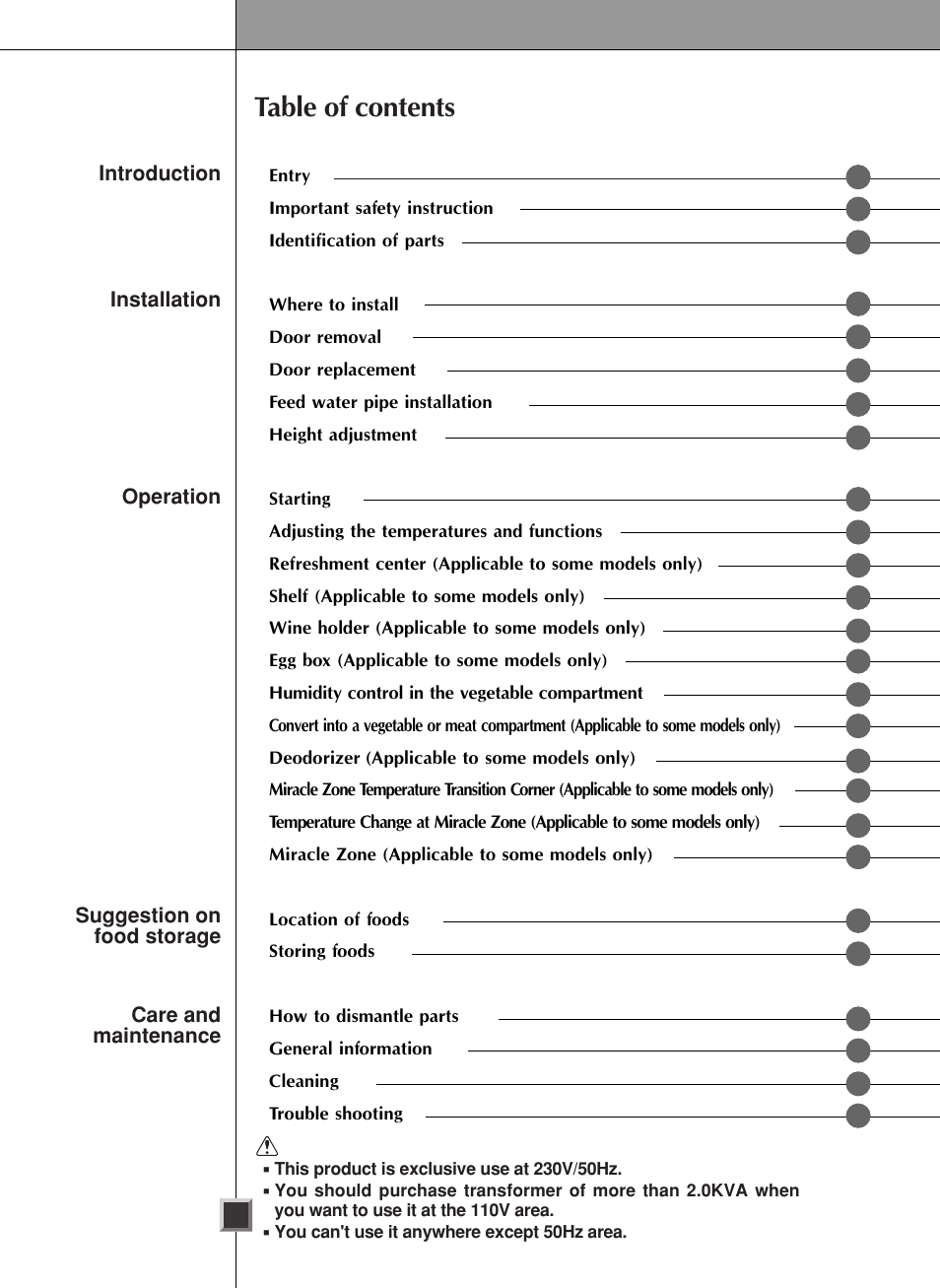 LG GR-L217LCX User Manual | Page 2 / 85