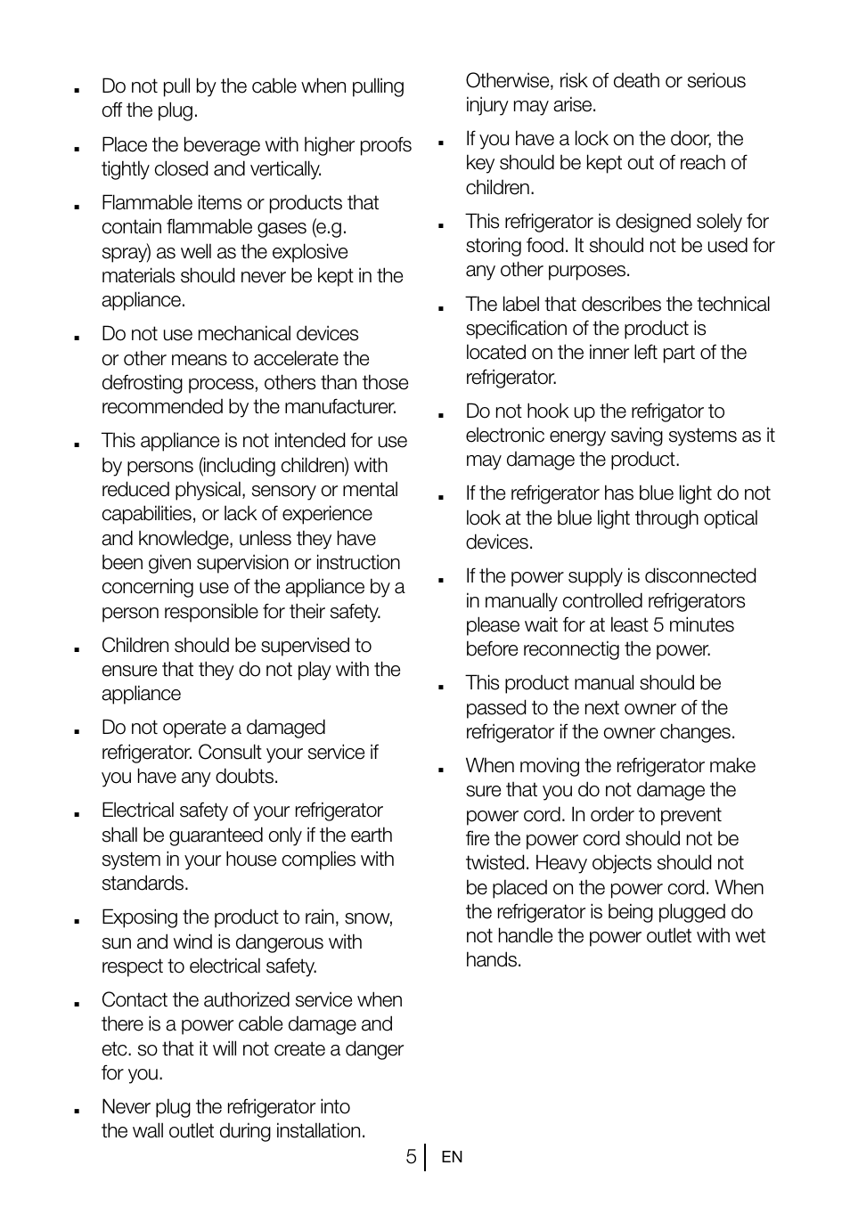 Beko TSE 1282 User Manual | Page 6 / 89