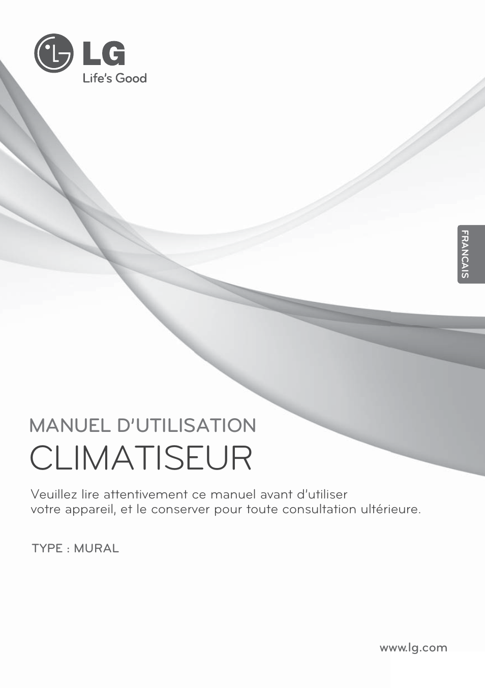Climatiseur, Manuel d’utilisation | LG MS07AQ User Manual | Page 67 / 221