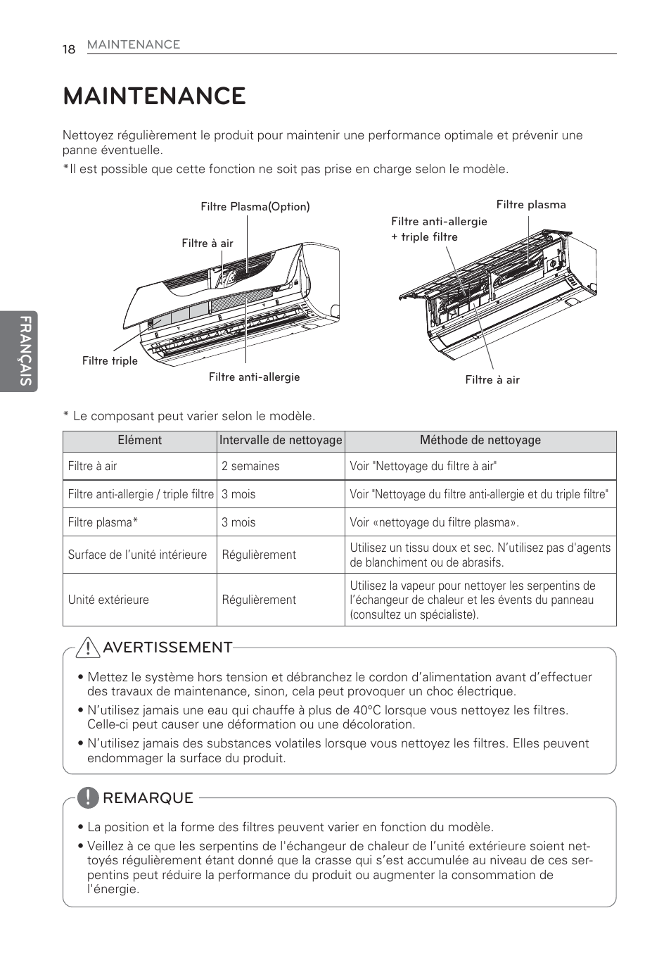Maintenance | LG MS07AQ User Manual | Page 84 / 221