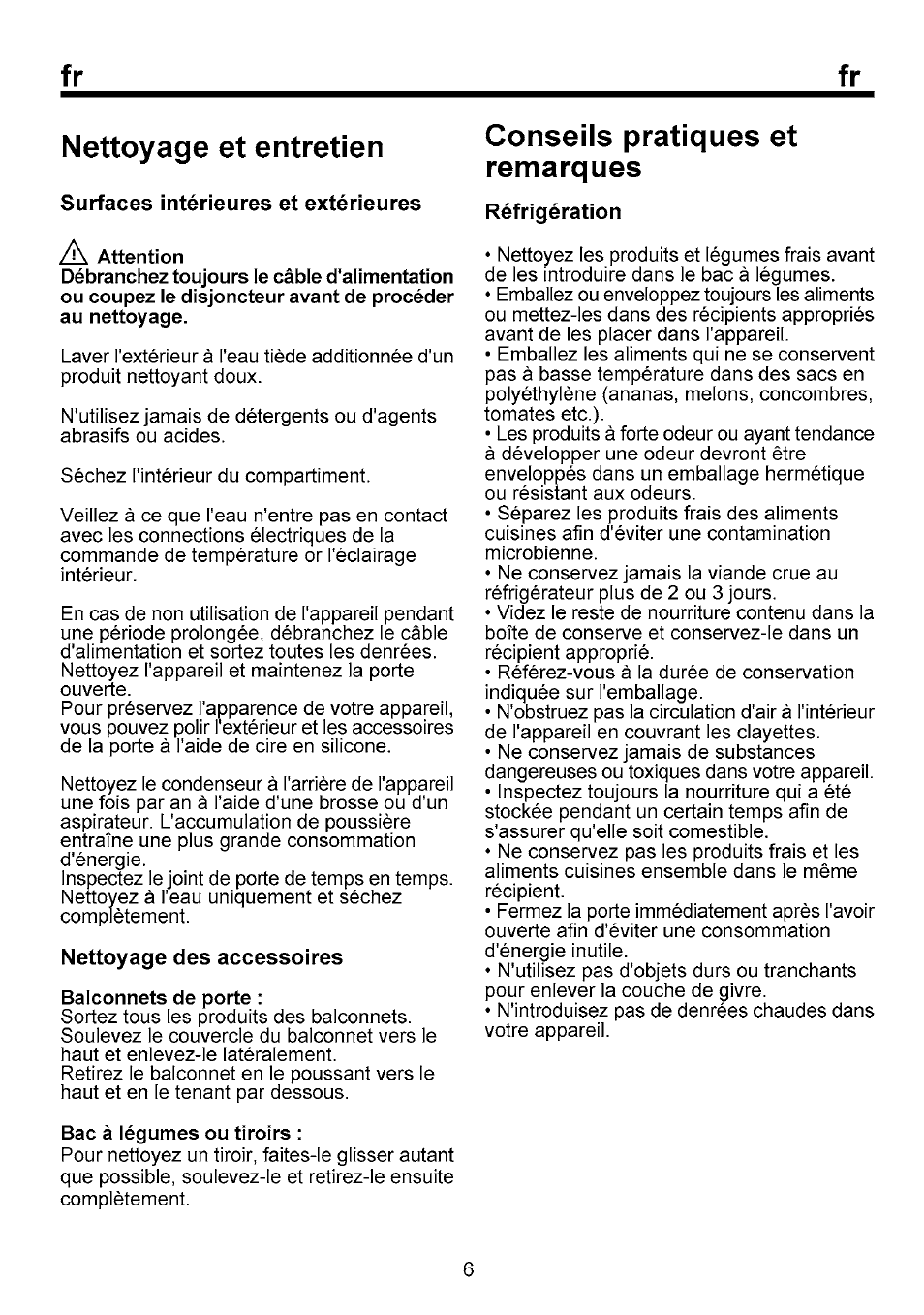 Nettoyage et entretien, Conseils pratiques et remarques | Beko B 1751 User Manual | Page 40 / 64