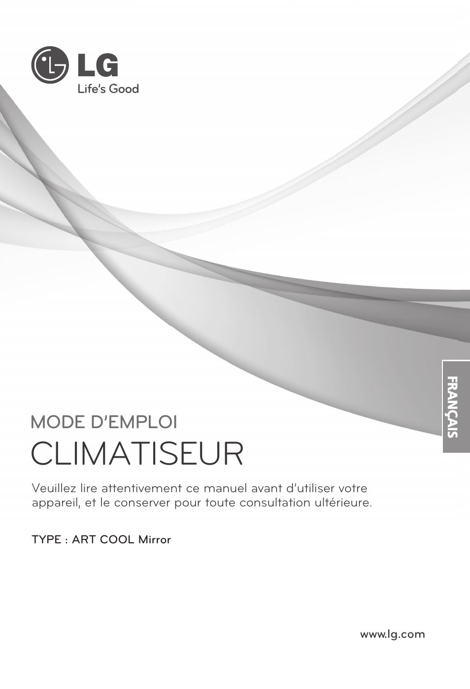 Climatiseur, Mode d’emploi | LG ARNU18GS8V2 User Manual | Page 37 / 110