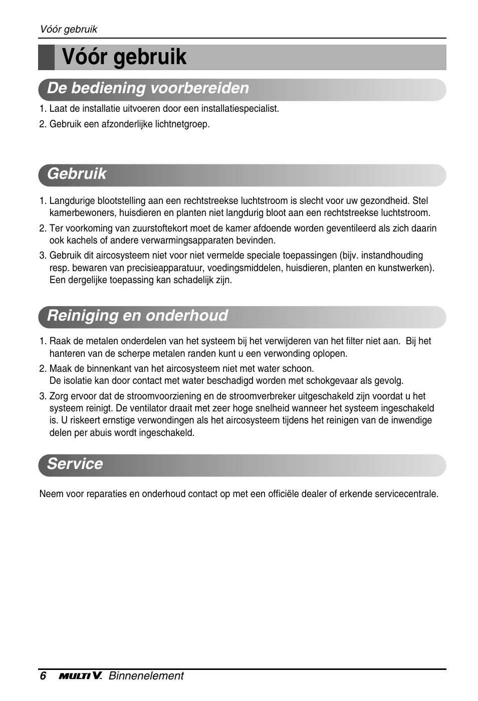 Vóór gebruik | LG ARNU18GS8V2 User Manual | Page 90 / 110