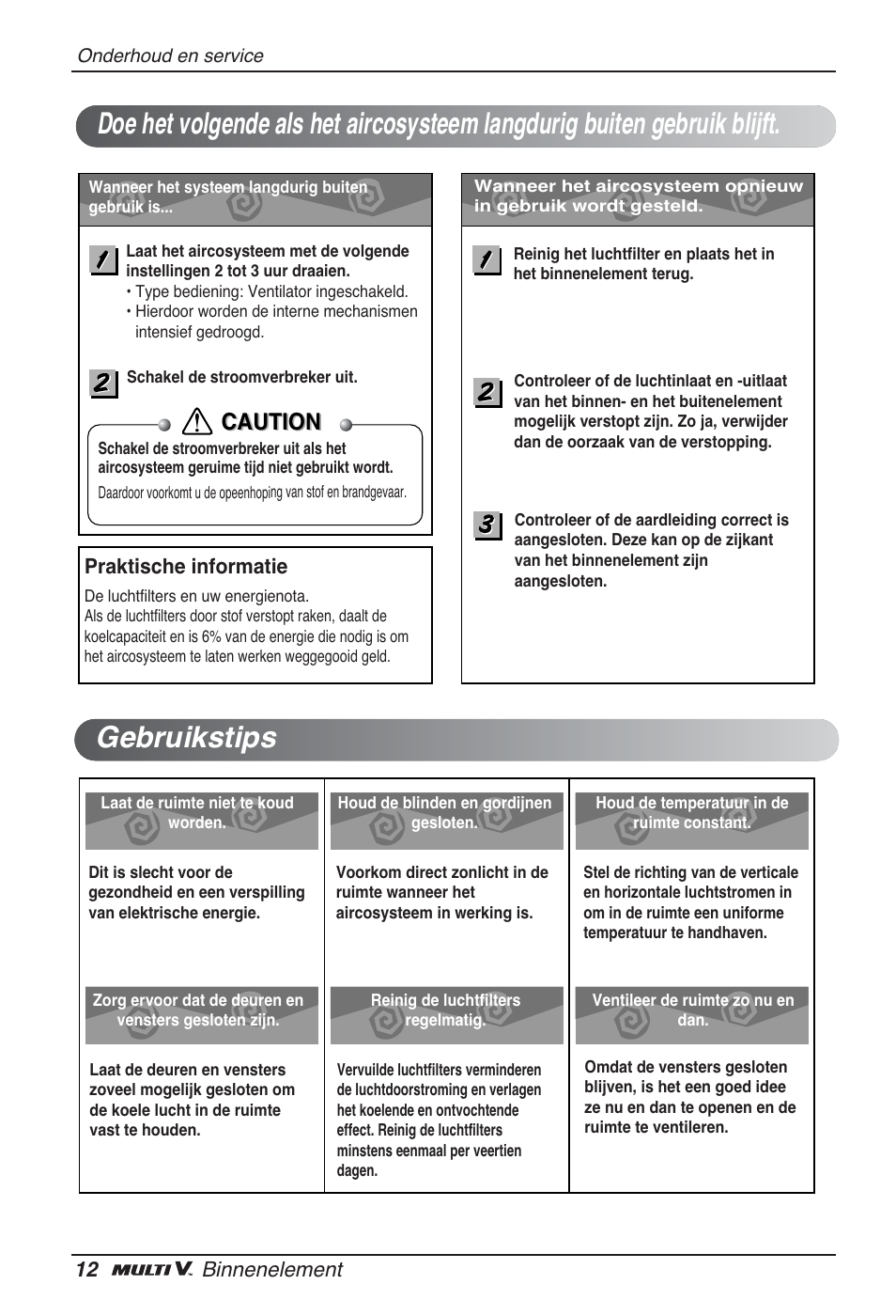 Caution | LG ARNU07GQAA2 User Manual | Page 110 / 253