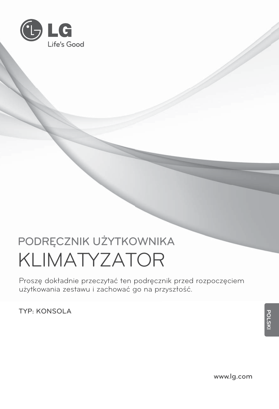 Polski, Klimatyzator, Podręcznik użytkownika | LG ARNU07GQAA2 User Manual | Page 113 / 253