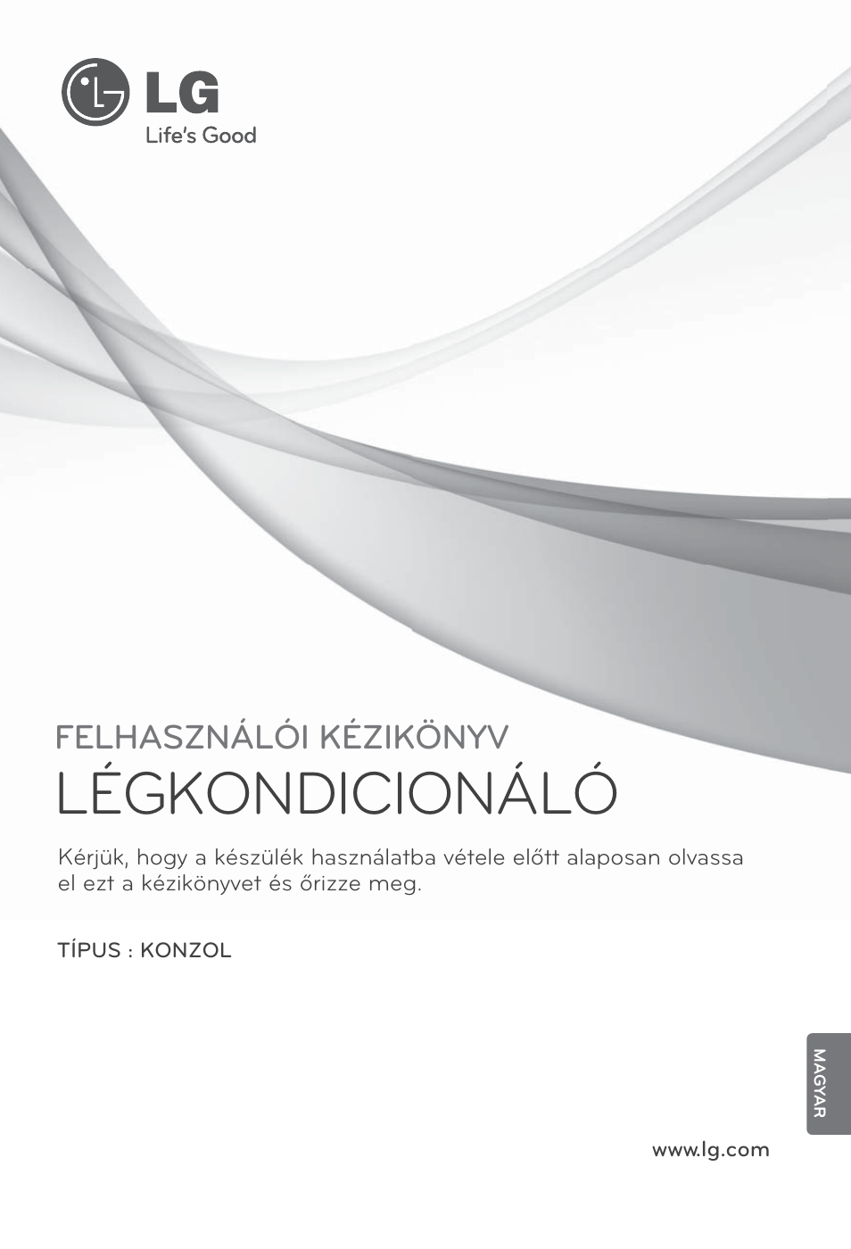 Magyar, Légkondicionáló, Felhasználói kézikönyv | LG ARNU07GQAA2 User Manual | Page 127 / 253