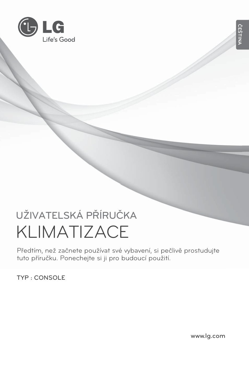 Čeština, Klimatizace, Uživatelská příručka | LG ARNU07GQAA2 User Manual | Page 141 / 253