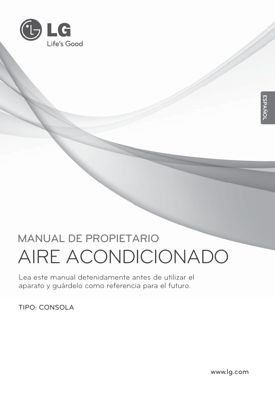 Español, Aire acondicionado, Manual de propietario | LG ARNU07GQAA2 User Manual | Page 29 / 253