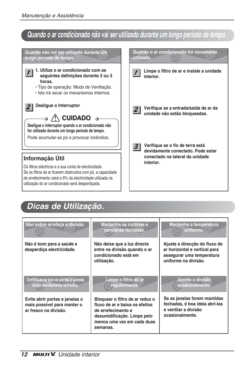 Cuidado | LG ARNU07GQAA2 User Manual | Page 96 / 253