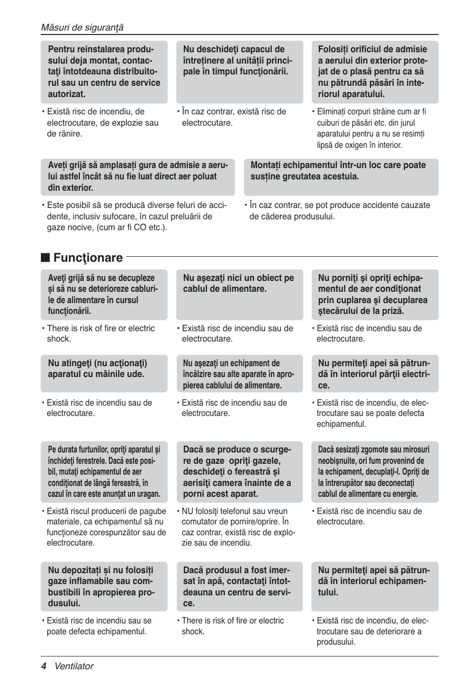 N funcţionare | LG LZ-H200GBA2 User Manual | Page 202 / 419