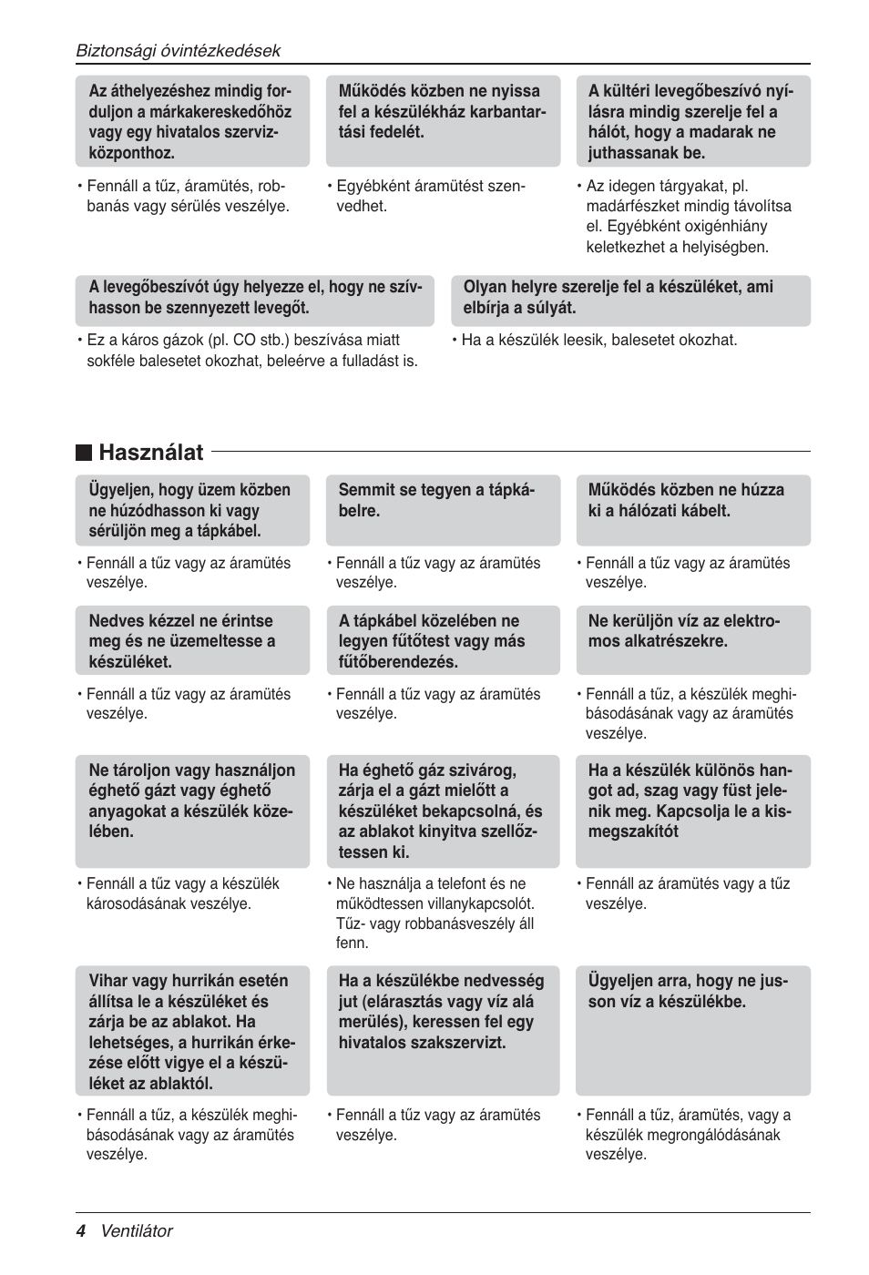 N használat | LG LZ-H200GBA2 User Manual | Page 246 / 419