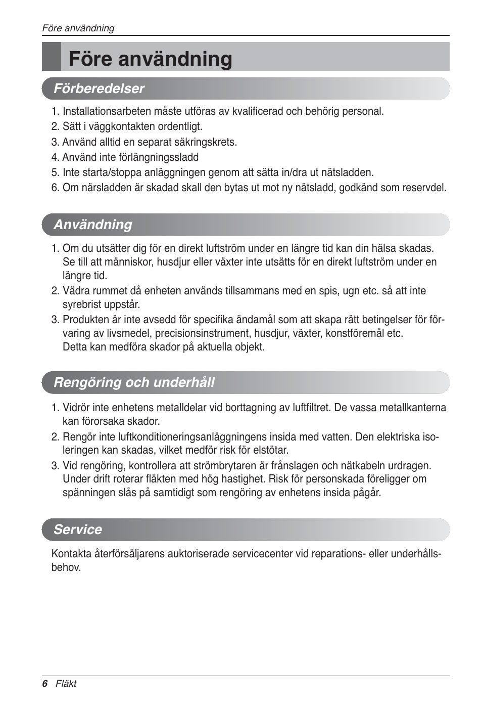 Före användning | LG LZ-H200GBA2 User Manual | Page 336 / 419