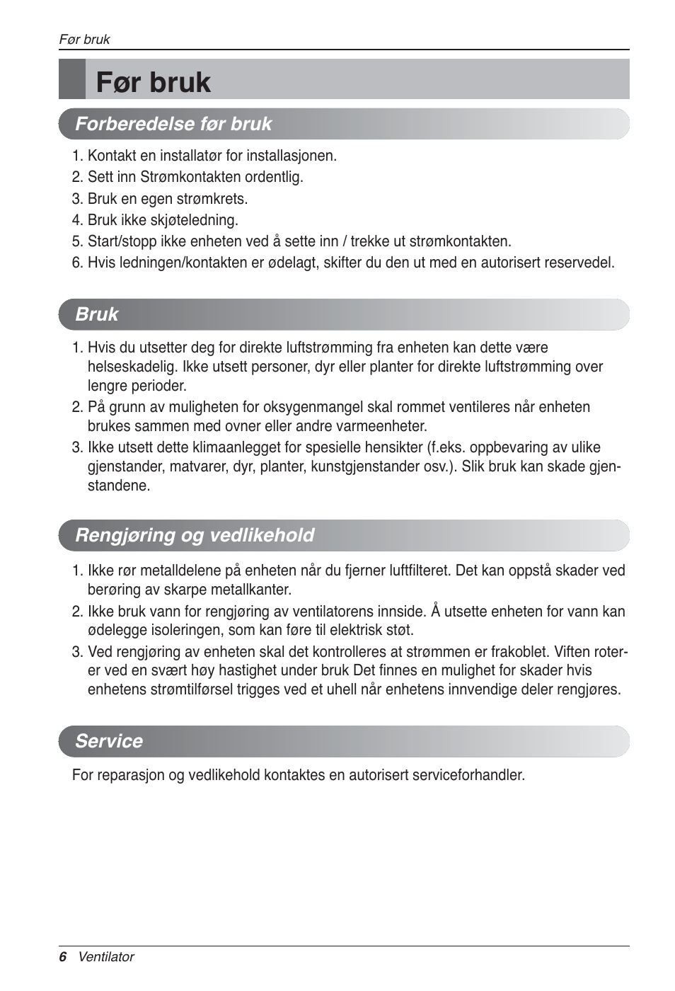 Før bruk | LG LZ-H200GBA2 User Manual | Page 358 / 419