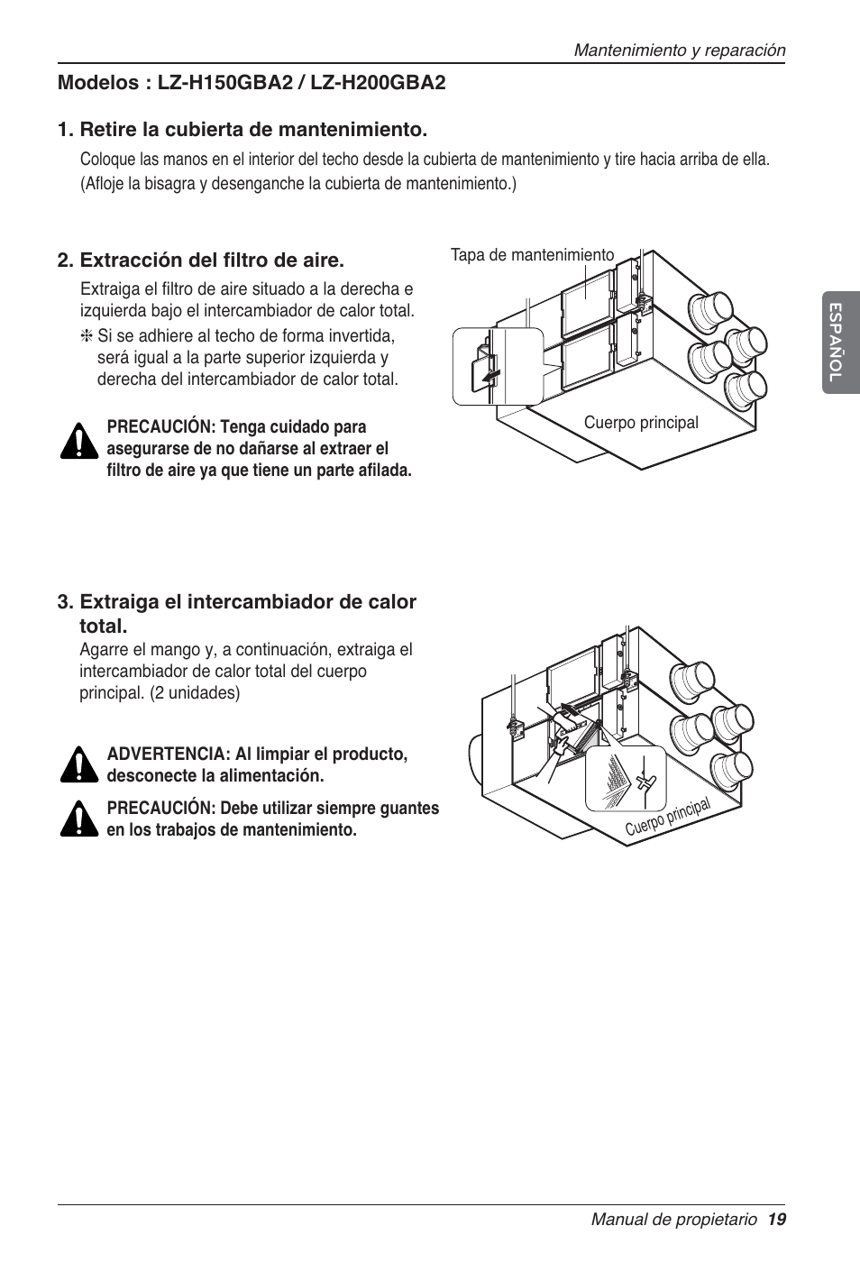 LG LZ-H200GBA2 User Manual | Page 63 / 419