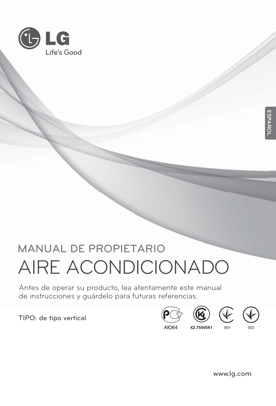 Aire acondicionado, Manual de propietario | LG P08AH User Manual | Page 37 / 91