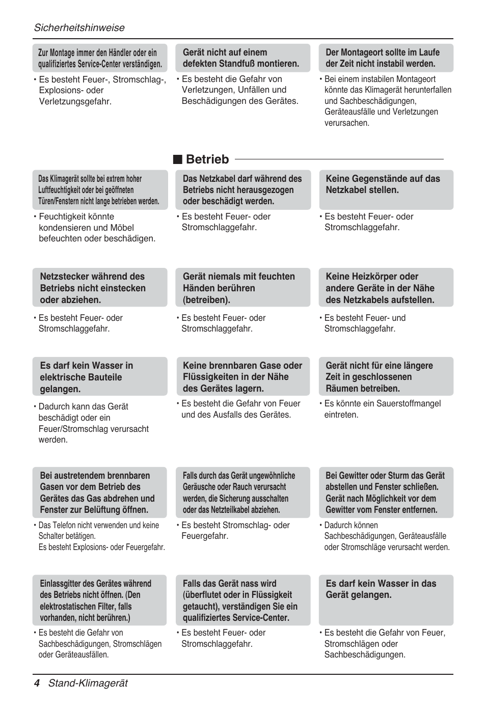 Betrieb | LG P08AH User Manual | Page 76 / 91
