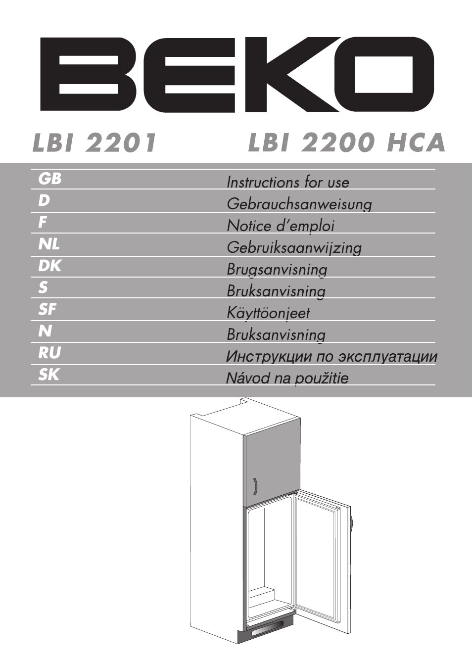 Beko LBI 2201 User Manual | 55 pages