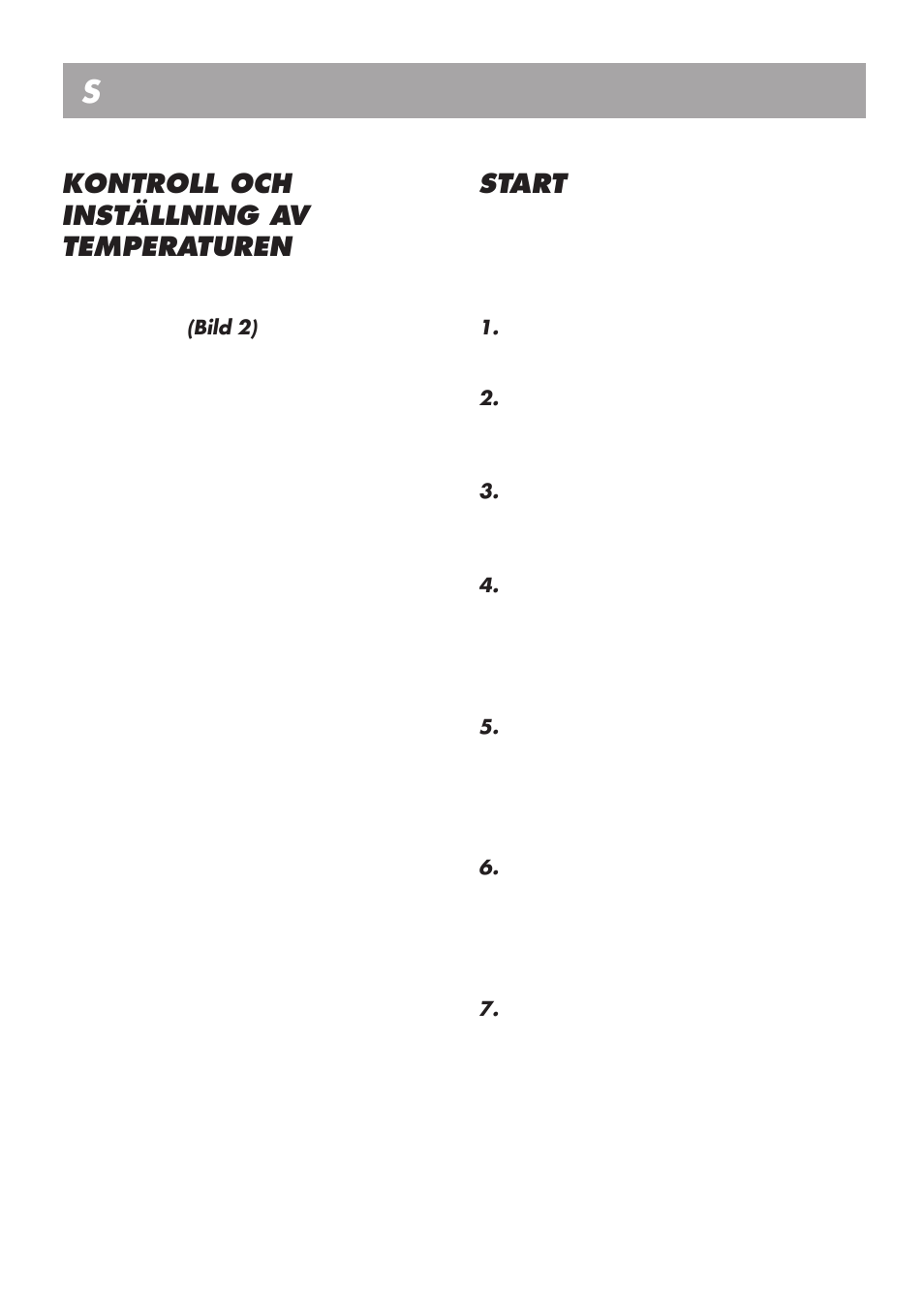 Bruksanvisning s, Kontroll och inställning av temperaturen, Start | Beko LBI 2201 User Manual | Page 51 / 55