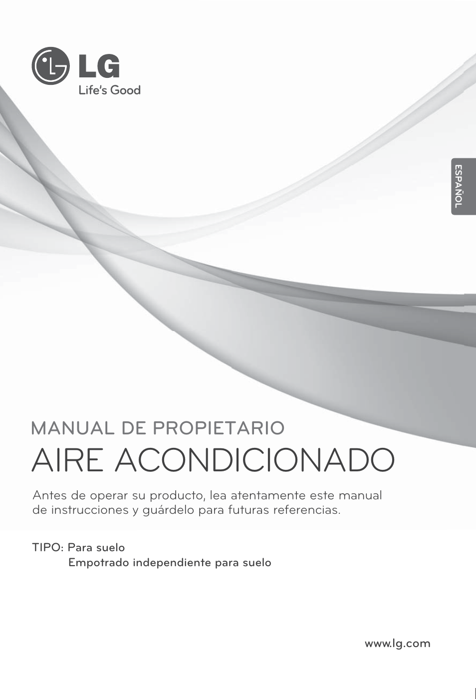 Español, Aire acondicionado, Manual de propietario | LG ARNU24GCFA2 User Manual | Page 25 / 229