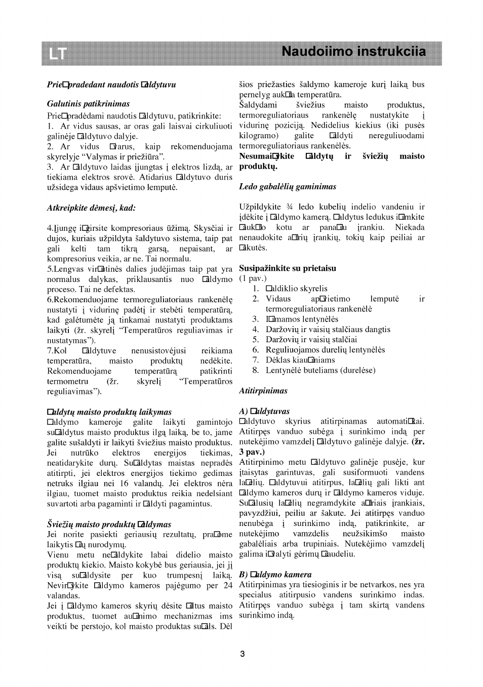 Nauctoiinno ínstrukciia | Beko RBI 2301 User Manual | Page 61 / 72
