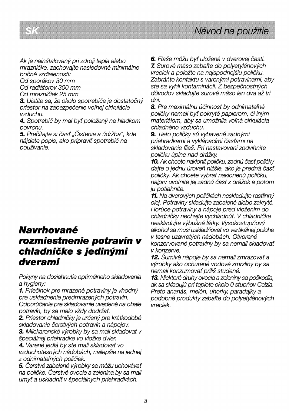 Návod na pouzitie | Beko RBI 2301 User Manual | Page 66 / 72