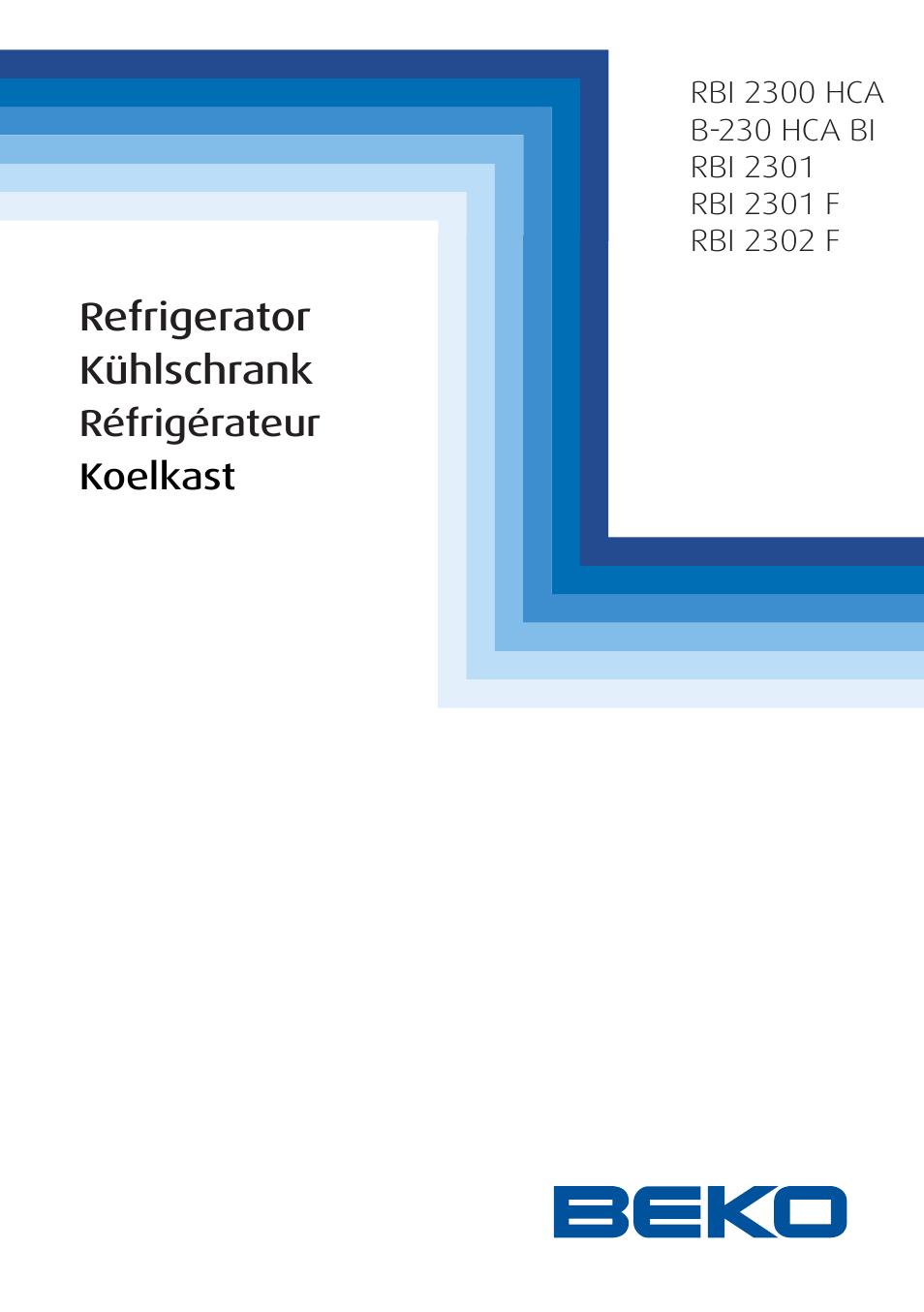 Beko RBI 2302 F User Manual | 85 pages