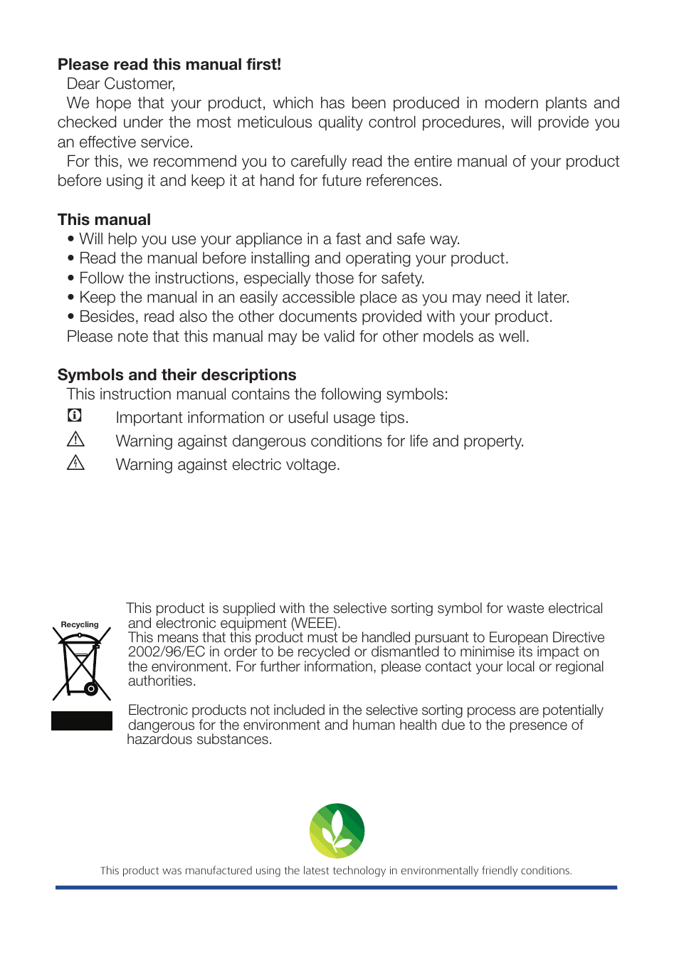 Beko RBI 2302 F User Manual | Page 2 / 85