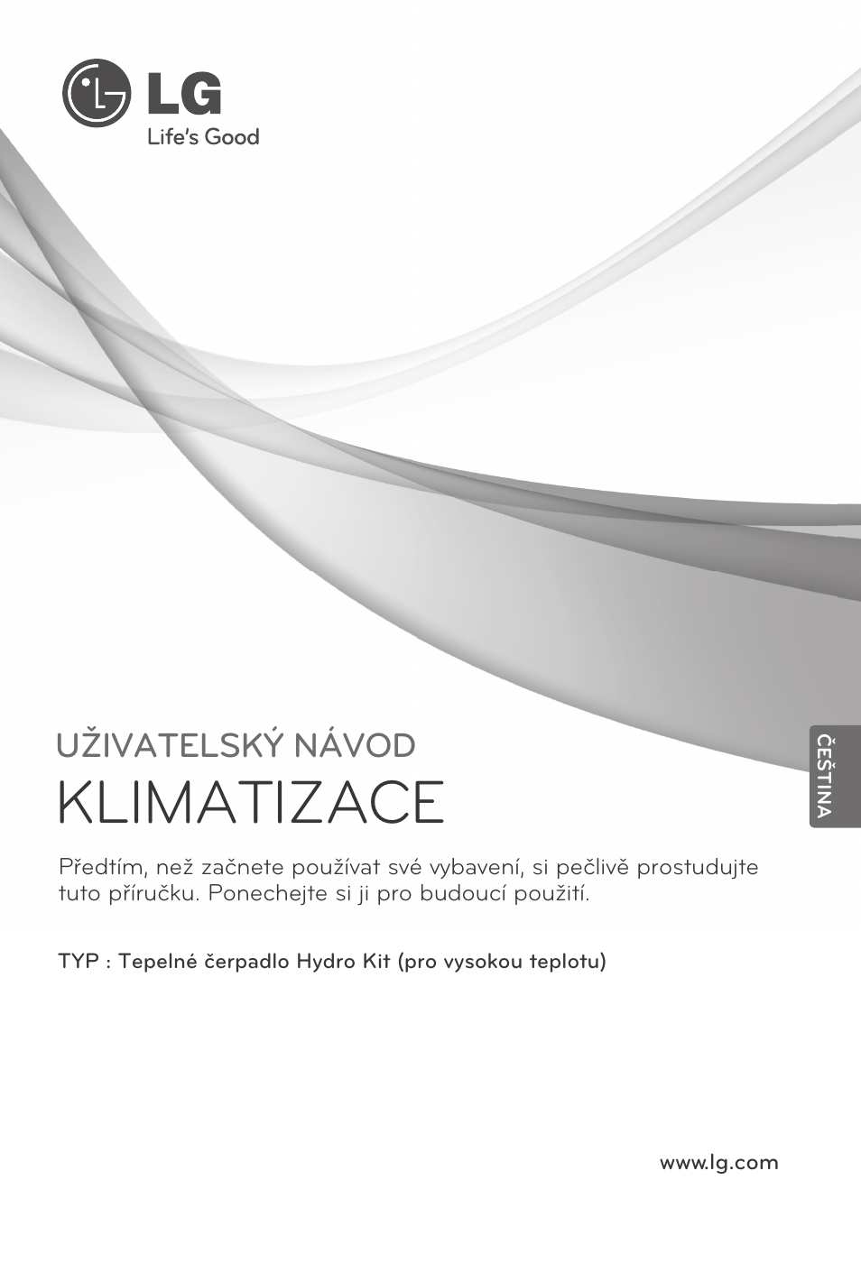 Čeština, Klimatizace, Uživatelský návod | LG ARNH08GK3A2 User Manual | Page 157 / 495