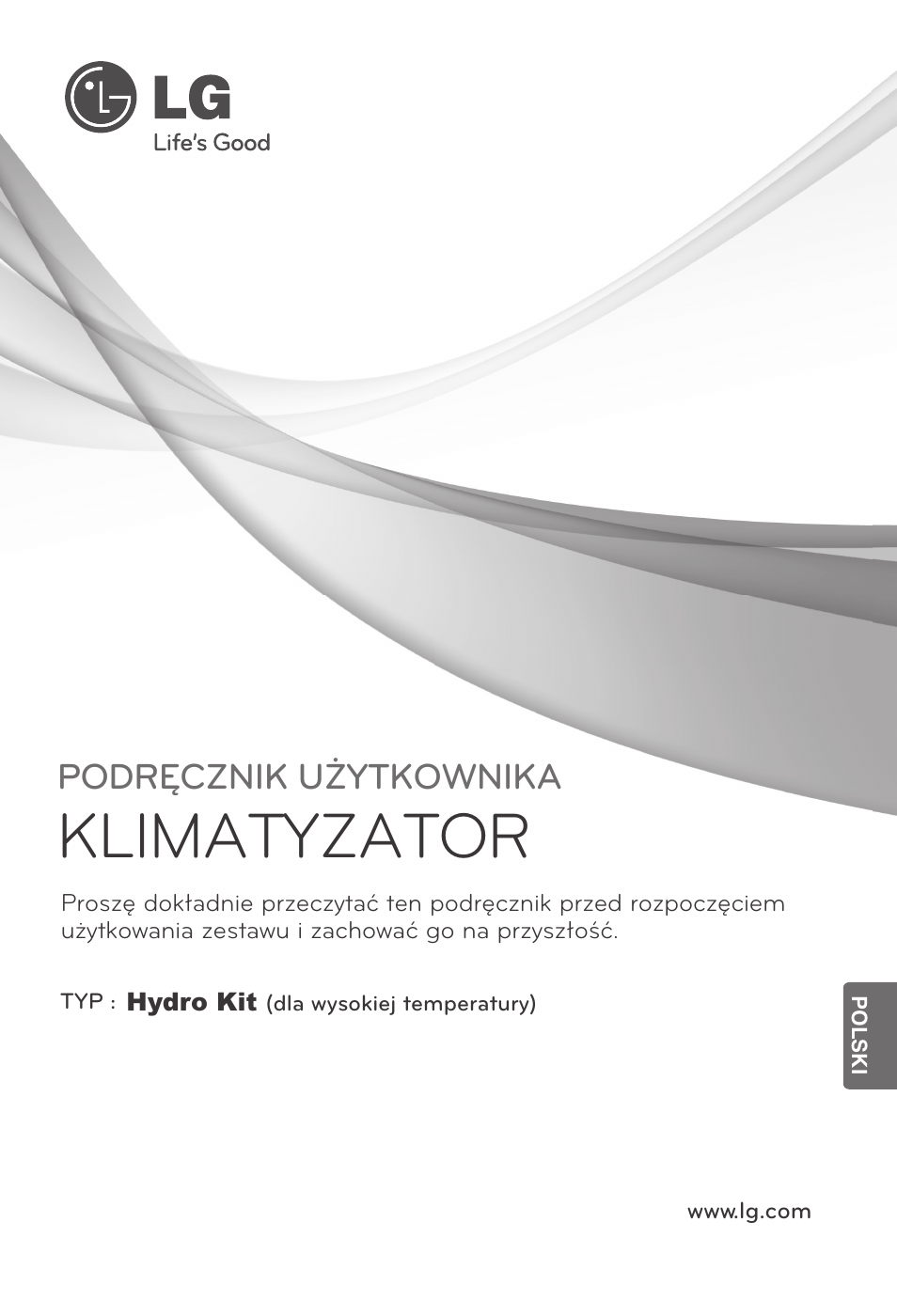 Polski, Klimatyzator, Podręcznik użytkownika | LG ARNH08GK3A2 User Manual | Page 209 / 495