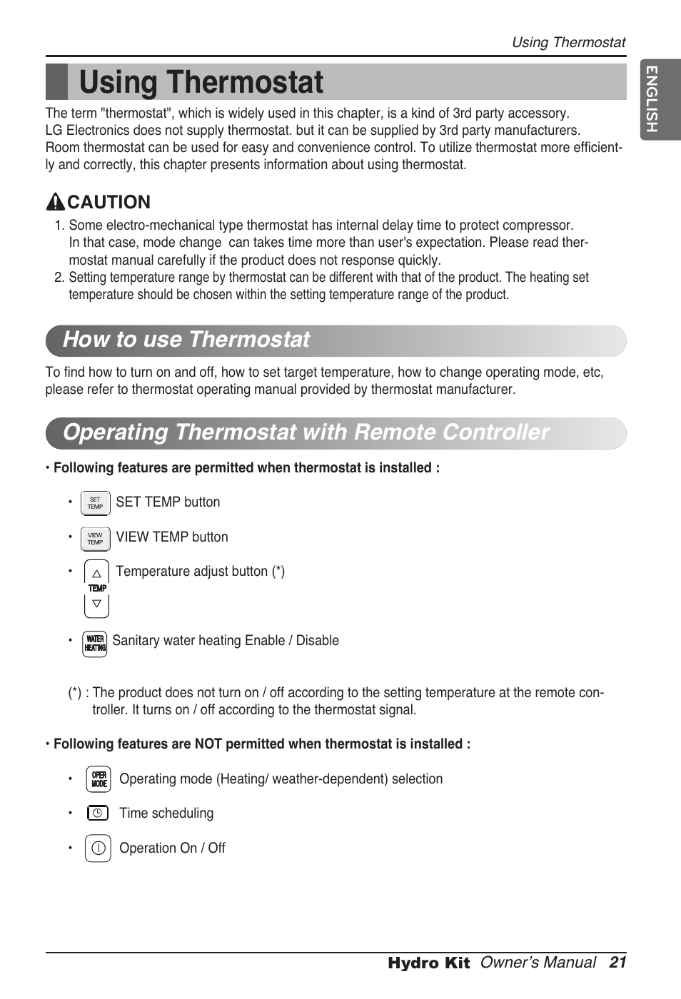 Using thermostat | LG ARNH08GK3A2 User Manual | Page 21 / 495